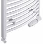 Radeco Adamo fürdőszobai csőradiátor 450x870 mm, íves AD3-400/L
