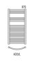 Radeco Adamo fürdőszobai csőradiátor 450x870 mm, íves AD3-400/L