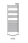 Radeco Adamo fürdőszobai csőradiátor 650x1060 mm, íves AD4-600/L