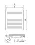 Radeco Adamo fürdőszobai csőradiátor 650x1820 mm, íves AD8-600/L