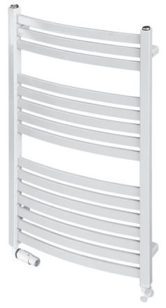 Radeco Enzo K íves törülközőszárító radiátor 630X850 mm, fehér AK3-600/EL
