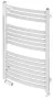 Radeco Enzo K íves törülközőszárító radiátor 530x1060 mm, fehér AK4-500/EL