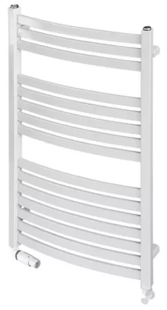 Radeco Enzo K íves törülközőszárító radiátor 630X1240 mm, fehér AK5-600/EL