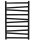 Radeco River 4 fürdőszobai radiátor 1395X530 cm 536W, RAL 9005 fekete RIV139053905GD0000000
