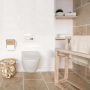 Tutumi falra szerelhető bambusz WC papír tartó, barna/króm HOM-07501