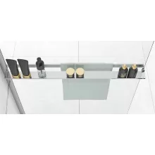   Rea Evo törölközőtartó zuhanypolc / törölközőtartó 8 mm-es walk-in zuhanyfalakhoz, króm HOM-08945