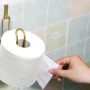 Tutumi falra szerelhető fém WC papír tartó, arany REA-07006