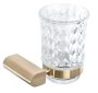 Tutumi fürdőszobai pohár, szálcsiszolt arany REA-77040