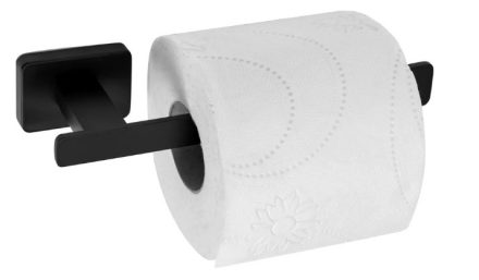 Tutumi Oste 04 falra szerelhető WC papír tartó, fekete REA-80042