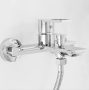 Rea Flip falra szerelhető fürdőkád csaptelep kézizuhany készlettel, fényes króm REA-B2002