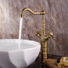   Rea Rustico Antique konyhai csaptelep PVD bevonattal, szálcsiszolt arany REA-B5521