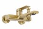 Rea Verso falra szerelhető fürdőkád csaptelep kézizuhany készlettel, szálcsiszolt arany REA-B6565