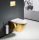 Rea Carlo perem nélküli fali WC csésze 37x49,5 cm mélyöblítéssel, fehér/arany REA-C0669