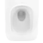 Rea Dexter szögletes fali kerámia WC csésze tornádó öblítéssel és ülőkével, fehér kivitelben