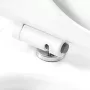 Rea Gustavo Rimless fali kerámia WC csésze ülőkével és faragott dizájnnal, fehér kivitelben