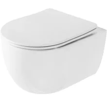   Rea Olivier perem nélküli fali WC csésze 36,5x49 cm mélyöblítéssel, soft-close ülőkével REA-C6509