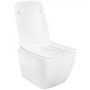 Rea Martin perem nélküli fali WC csésze 36,5x51 cm mélyöblítéssel, fehér REA-C8006