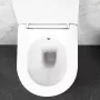 Rea Carlo Lux bidéfunkciós fali kerámia WC csésze ülőkével, fehér kivitelben