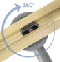 Rea Neox Slim Pro acél zuhanylefolyó 70 cm, arany REA-G2718