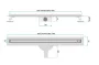 Rea Neox Slim Pro Zuhanylefolyó 100 cm, szálcsiszolt arany REA-G6990