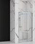 Rea Alex Univerzális tolózuhanyajtó 100x190 cm átlátszó üveggel, króm profilszín REA-K0546