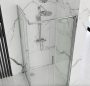 Rea Punto tolóajtós zuhanykabin 80x190 cm átlátszó üveg, króm profil REA-K0863
