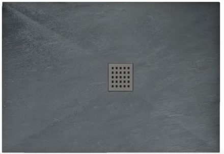 Rea Rock ásványi akril zuhanytálca 80x100 cm, szürke REA-K4582