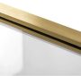 Rea Rapid Slide univerzális tolóajtó 110x195 cm átlátszó üveggel, szálcsiszolt arany profilszín REA-K4708