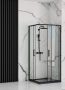 Rea Punto tolóajtós zuhanykabin 90x190 cm átlátszó üveggel, fekete profil REA-K4801