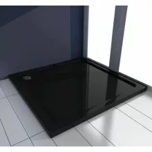   Rea Savoy akril zuhanytálca 90x90 cm szifonnal, fekete REA-K4803