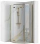 Rea Diamond sarok zuhanykabin 90x195 cm átlátszó üveggel, világos arany profil REA-K4904