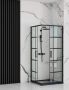 Rea Concept tolóajtós zuhanykabin 90x190 cm átlátszó üveggel, fekete profil REA-K5478