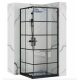 Rea Concept tolóajtós zuhanykabin 80x190 cm, átlátszó keretes üveggel, fekete profil REA-K5479