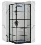 Rea Concept tolóajtós zuhanykabin 80x190 cm, átlátszó keretes üveggel, fekete profil REA-K5479