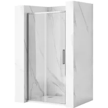   Rea Rapid Slide Univerzális tolózuhanyajtó 150x195 cm átlátszó üveggel, króm profilszín REA-K5605