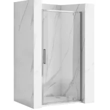   Rea Rapid Swing kifelé nyíló zuhanyajtó 100x195 cm átlátszó üveggel, króm profilszín REA-K5607