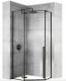 Rea Diamond sarok zuhanykabin 90x195 cm átlátszó üveggel, matt fekete REA-K5622