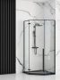 Rea Diamond sarok zuhanykabin 100x195 cm átlátszó üveggel, matt fekete profil REA-K5623