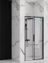Rea Rapid Slide Univerzális tolózuhanyajtó 120x195 cm átlátszó üveggel, fekete profilszín REA-K6402