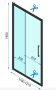 Rea Rapid Slide Univerzális tolózuhanyajtó 120x195 cm átlátszó üveggel, fekete profilszín REA-K6402