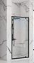 Rea Rapid Swing nyitható zuhanyajtó 100x195 cm, átlátszó üveggel, fekete profil REA-K6410
