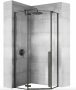 Rea Diamond sarok zuhanykabin 80x195 cm átlátszó üveggel, matt fekete profil REA-K6900