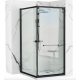 Rea Space in zuhanykabin átlátszó üveggel 90x195 cm, fekete profil REA-K8881