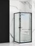 Rea Space in zuhanykabin átlátszó üveggel  90x195 cm, fekete profil REA-K8881