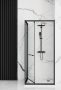 Rea Space in zuhanykabin átlátszó üveggel  90x195 cm, fekete profil REA-K8881