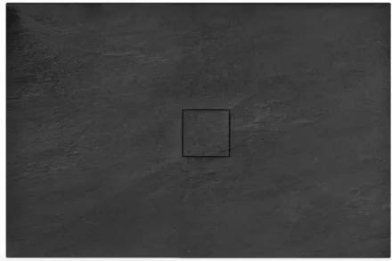 Rea Stone ásványi kő zuhanytálca 90x120 cm, fekete REA-K9603