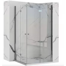   Rea Fold N2 zuhanykabin 80x190 cm átlátszó üveggel, króm profil REA-K9990