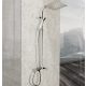 Rea Fenix Milan termosztátos rozsdamentes acél zuhanyrendszer, Anti-Calc fúvokákkal, króm REA-P0222