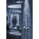 Rea Navaro falon kívüli zuhanyrendszer behajtható kádkifolyóval és termosztatikus fejjel, króm REA-P0802