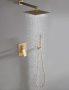 Rea Bento zuhanyrendszer boxal és zuhanyszettel, minőségi bevonattal, arany REA-P4893